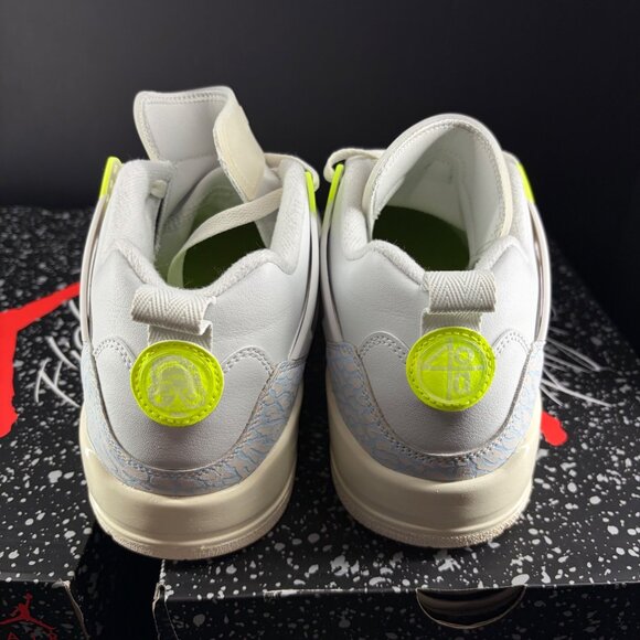 Air Jordan Spizike Low Sneaker Bundle White/University Blue & Grey/Yellow Size 1 - Picture 16 of 16